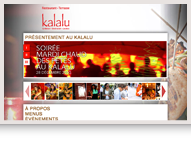 Site web restaurant Kalalu